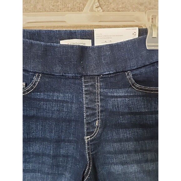 Liz Claiborne Amber Pull-On Shorts Womens 6 Blue Armour Wash Denim Stretch NEW - Picture 4 of 10